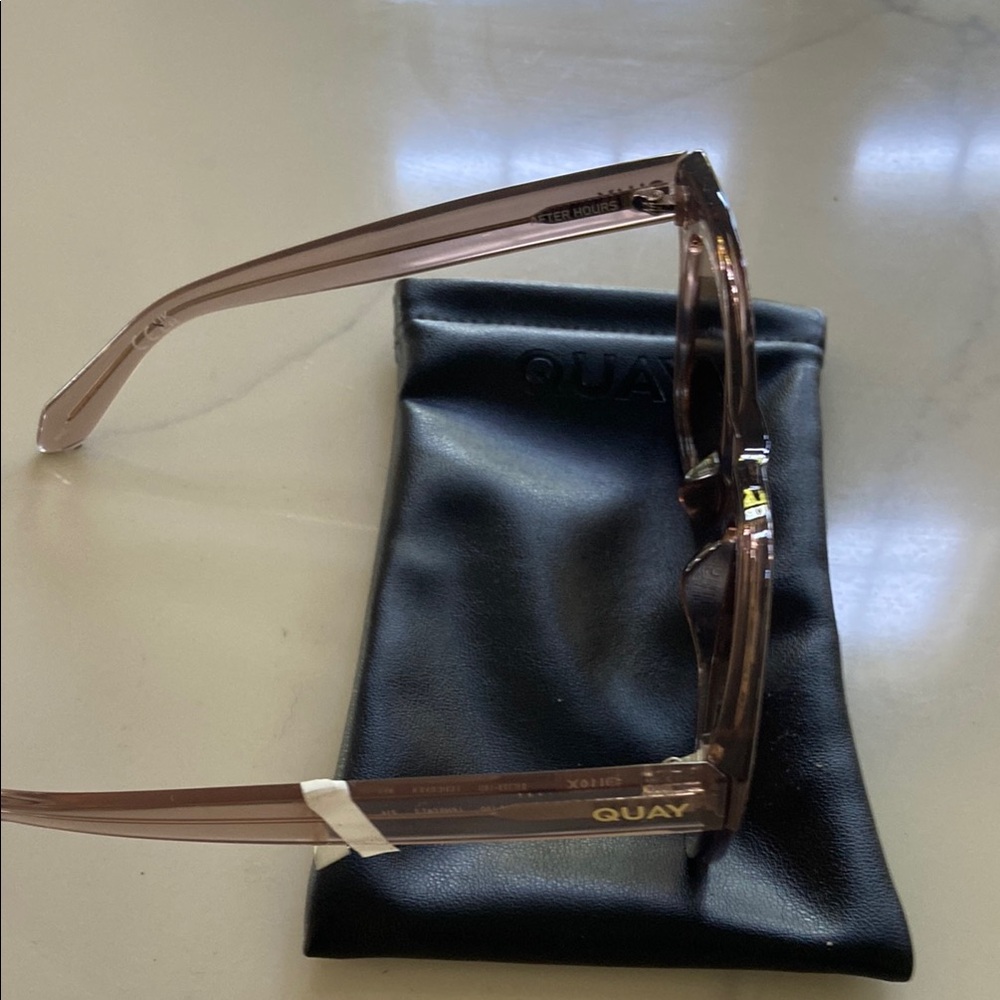 Quay Australia Pink and Tan Cat-Eye Sunglasses - Picture 9 of 15